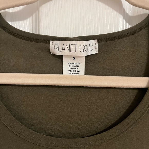 Planet Gold Shirt Dress - Picture 3 of 5